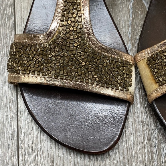 Seychelles Women’s Beaded Open Toe Sandals Leather Ankle Strap Size 7.5 - Picture 10 of 16